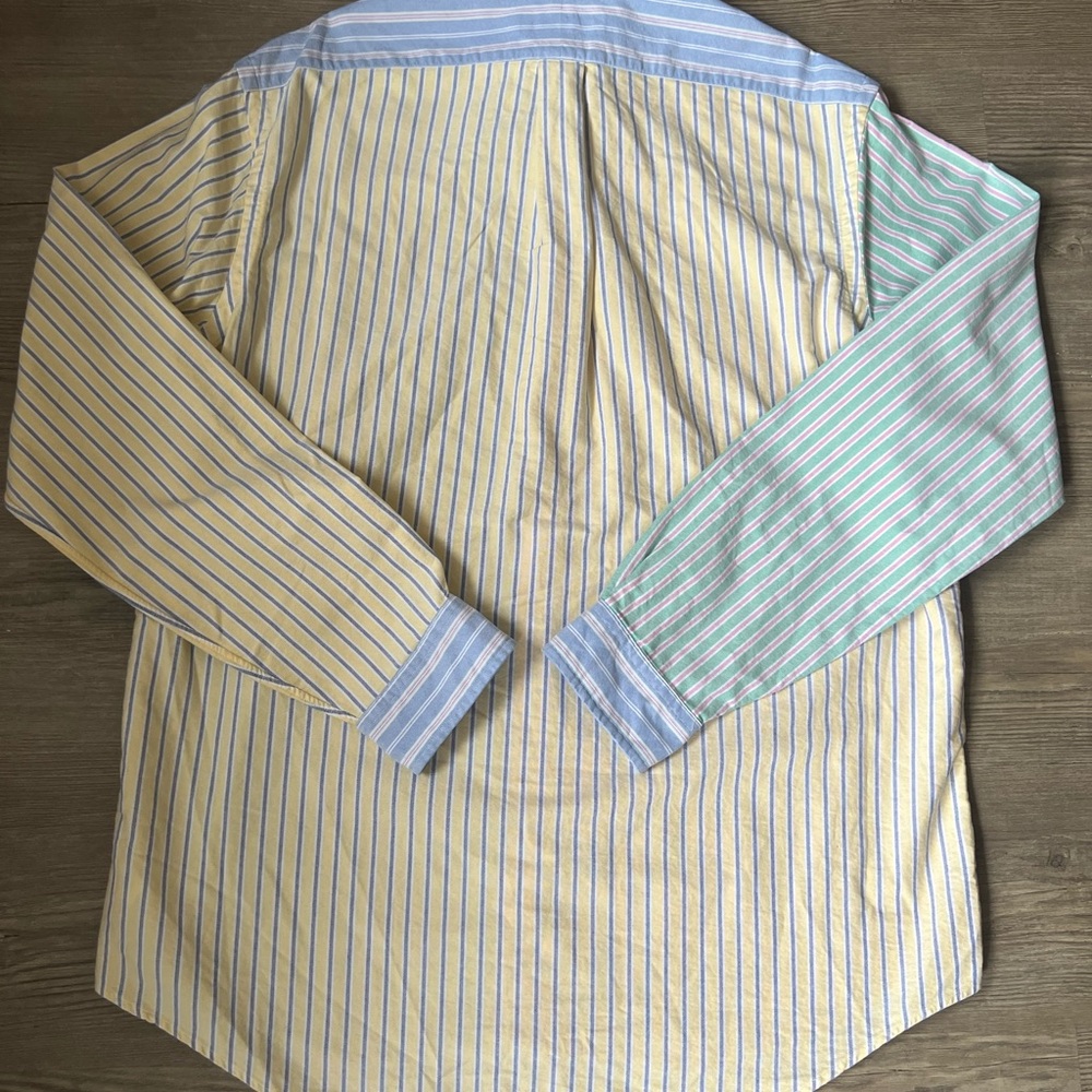 NWT Mens Ralph Lauren Multi Color Striped Button Down Oxford Shirt Sz XL - Picture 5 of 9